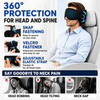 ✈️ 3-i-1 Resesovset – Ögonmask & Ergonomiskt Armstöd för Bekväm Sömn