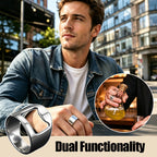 Popular Men's Stainless Steel Bottle Opener Ring