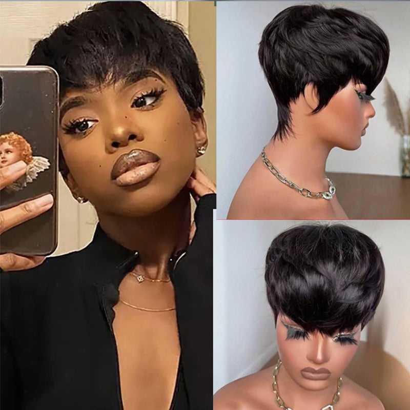 ✨ Short Pixie Bangs Wig