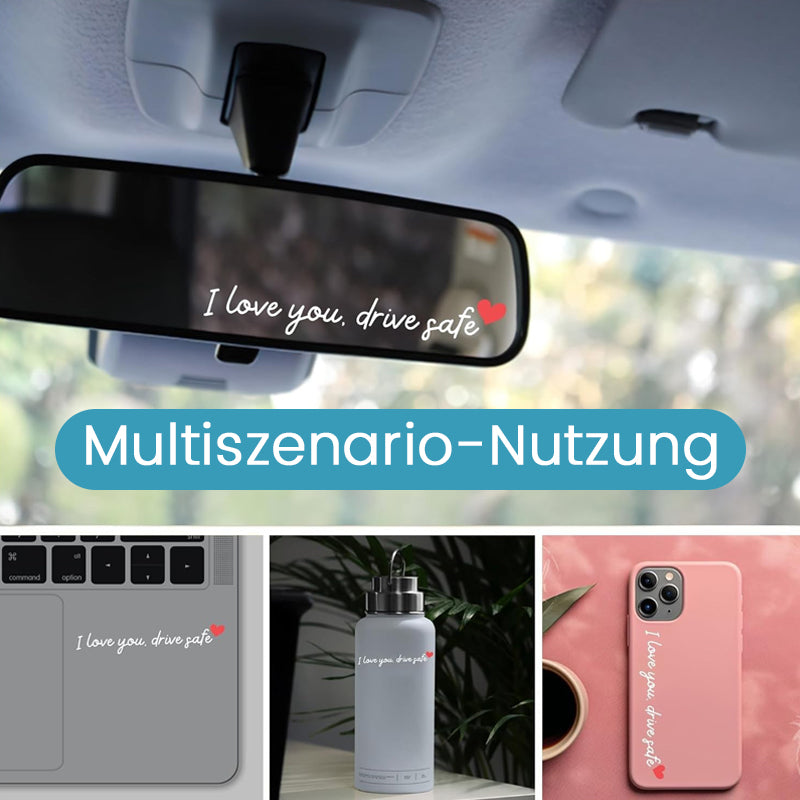 „I Love You Drive Safe“ Mirror stickers/„I Love You Drive Safe“ Autoaufkleber