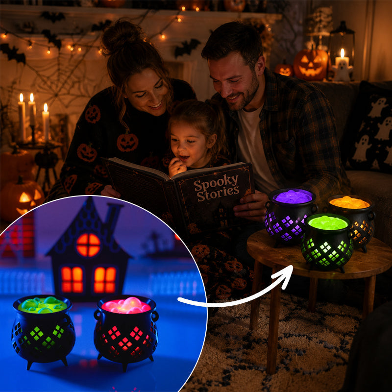 Witch crucible shaped tea wax lamp
