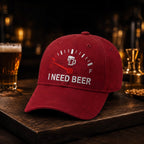 🍺 'JAG BEHÖVER ÖL' broderad basebollkeps – Unisex minneskeps 🧢