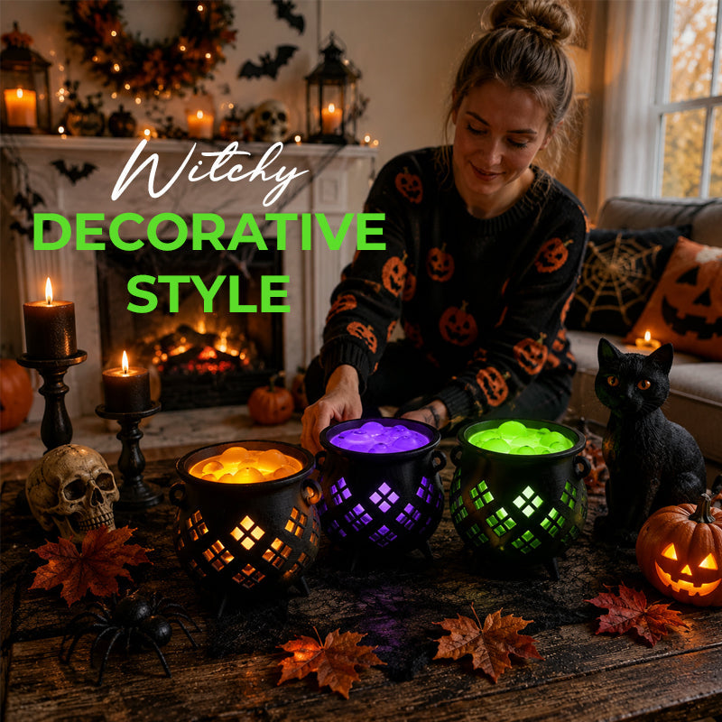 Witch crucible shaped tea wax lamp