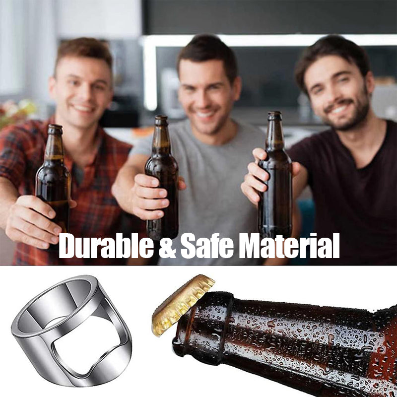 Popular Men's Stainless Steel Bottle Opener Ring