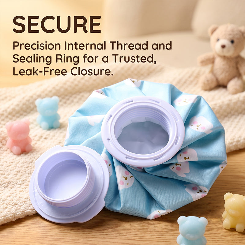 Cartoon Water Injection Cold Compress Bag for Sprains, Physiotherapy, Cooling Fabric Ice Pack, Outdoor Household Portable Foldable Cold/Hot Pack