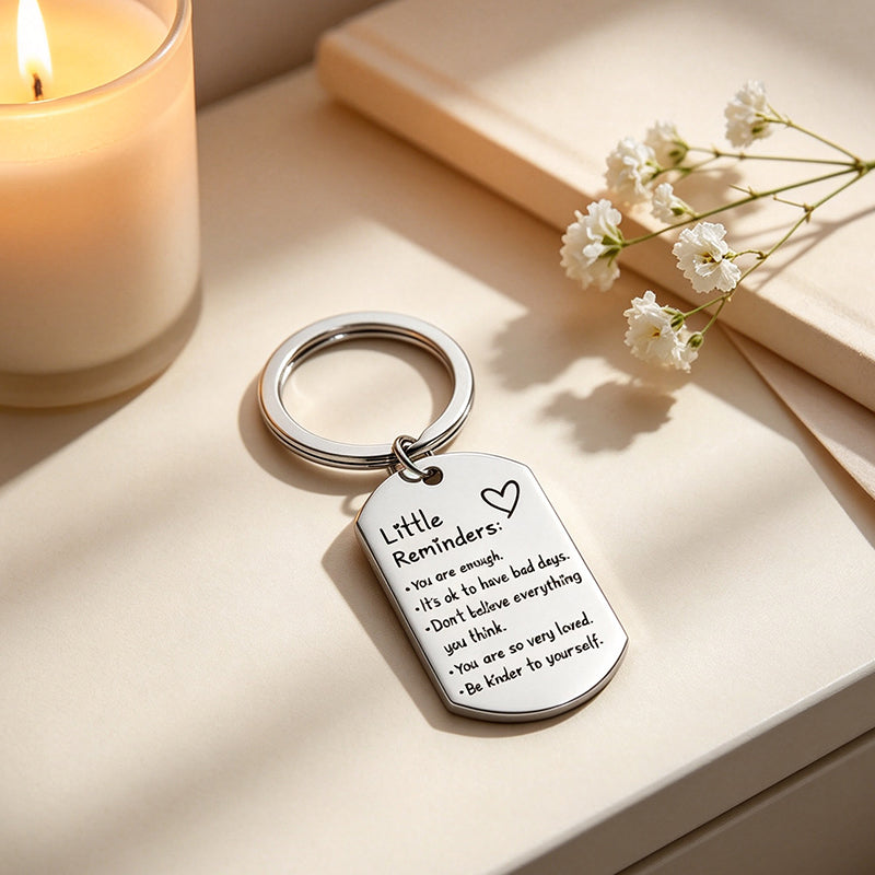 Little Reminders Engraved Keychain
