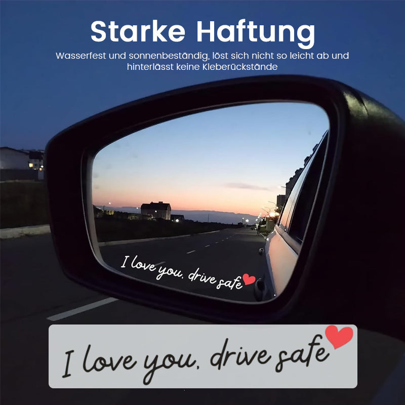 „I Love You Drive Safe“ Mirror stickers/„I Love You Drive Safe“ Autoaufkleber
