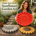 🌻 Turn Concrete Into Garden Sunshine! DIY Sunflower Stepping Stone Mold ￡14.99 ✨