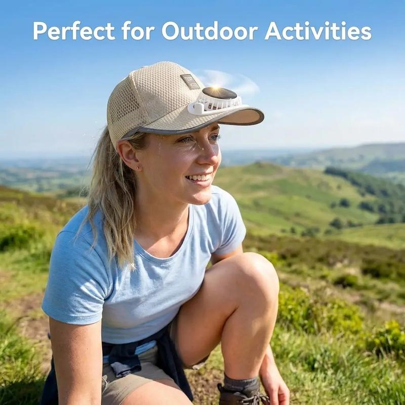 Ultralight UV Protection Baseball Cap with Solar Fan