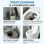 Disposable Toilet Brush System with Holder & Refills