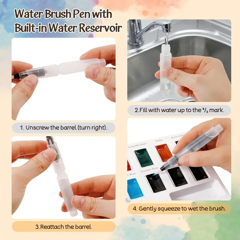 ✍️Beginner Watercolor Paint Set🎨Watercolor Animal Workbook