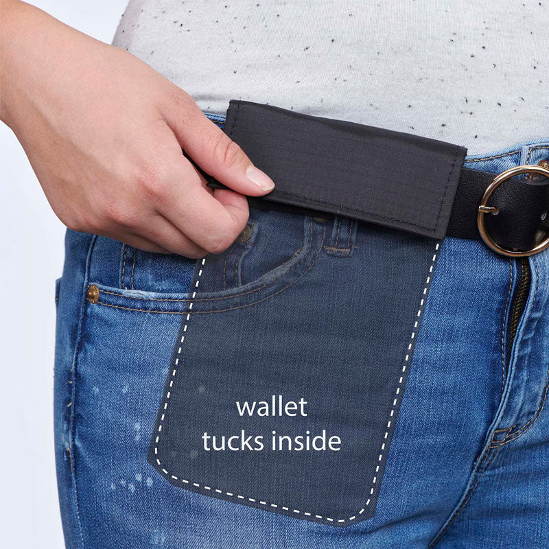 Cartera Delgada Oculta Para Cinturón – Ideal Para Viajes, Compras y Uso Diario