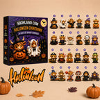 Highland Cow Halloween Countdown Calendar 2026