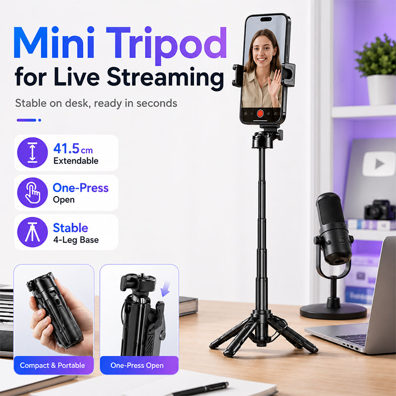 Bluetooth Phone Selfie Stick Tripod
