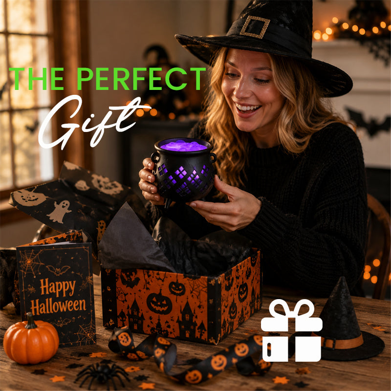Witch crucible shaped tea wax lamp