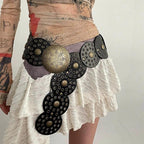 Bohemian Waist Seal European and American Retro Denim Western Style Personality Belt