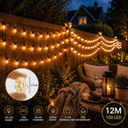 LED Solar Bubble String Lights Outdoor Waterproof Garden Lawn Holiday
