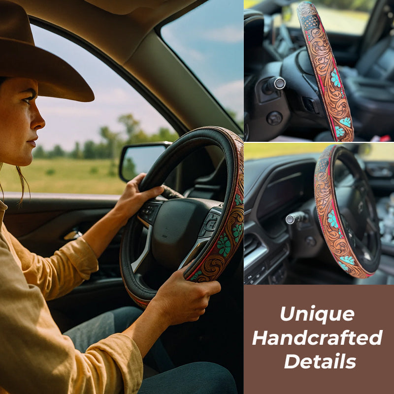 🤠 Funda de Volante Estilo Charro - Accesorio Auténtico para Tu Auto