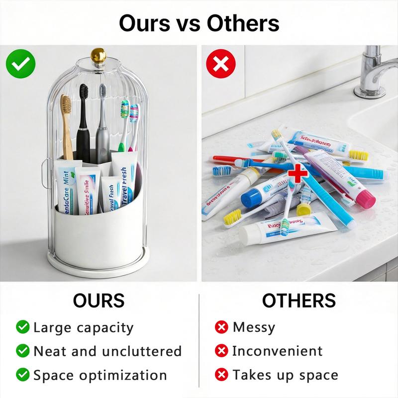 The Ultimate Dust-Proof Toothbrush Organiser