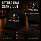🍺 'JAG BEHÖVER ÖL' broderad basebollkeps – Unisex minneskeps 🧢