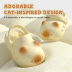 Cute Cat Paw Clogs - Unique Paw Print Slippers, EVA Massage Sandals, Non-Slip, Quick Dry, Two-Way Wear for Women & Cat Lovers