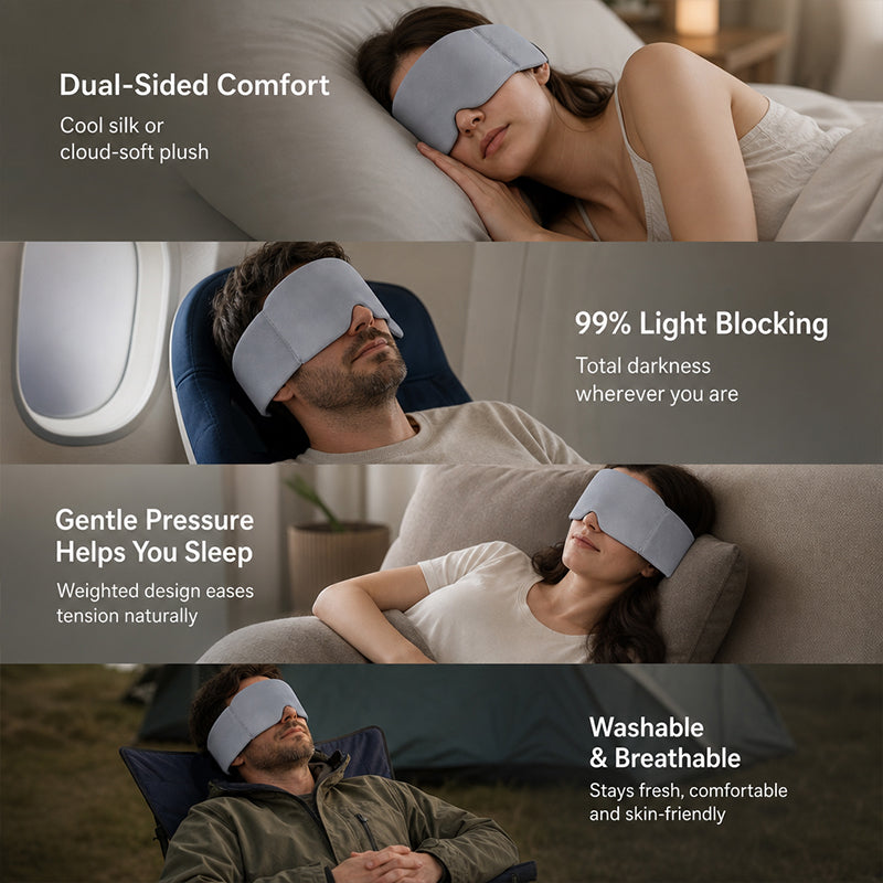 Deep Sleep Eye Mask for Sleep Light-Blocking Double-Sided Micro-Pressure Eye Protection