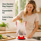 🌿 Foldable Bag Holder Stand for Everyday Kitchen Use