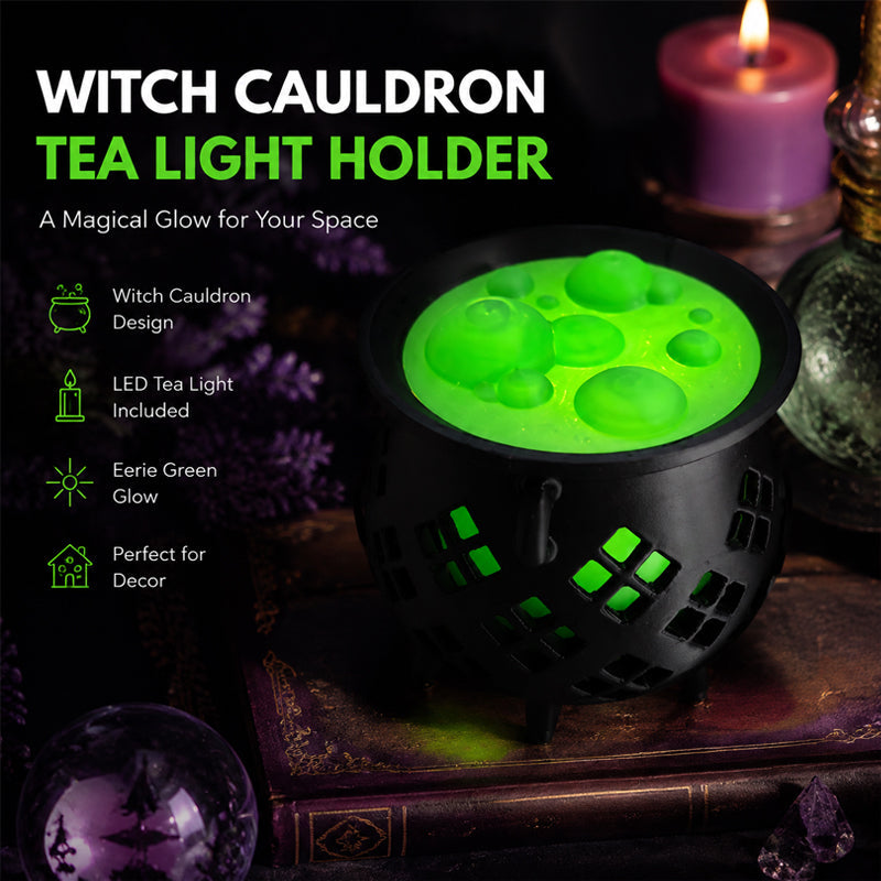 Witch crucible shaped tea wax lamp