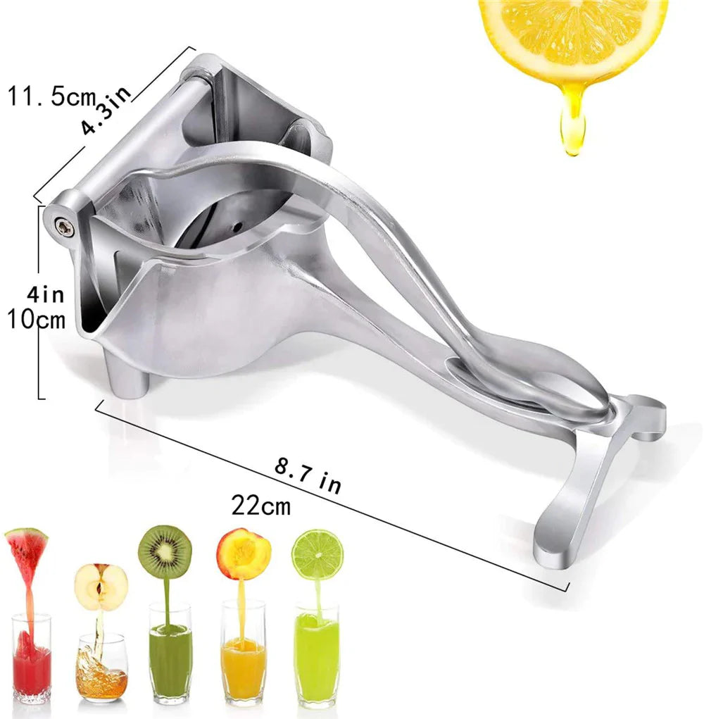 Exprimidor Manual de Acero Inoxidable para Jugos Frescos