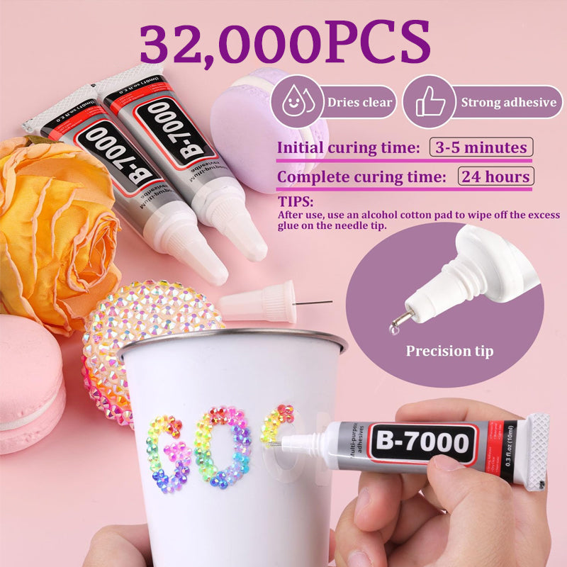✨ 32,000PCS Jelly Rhinestone Kit