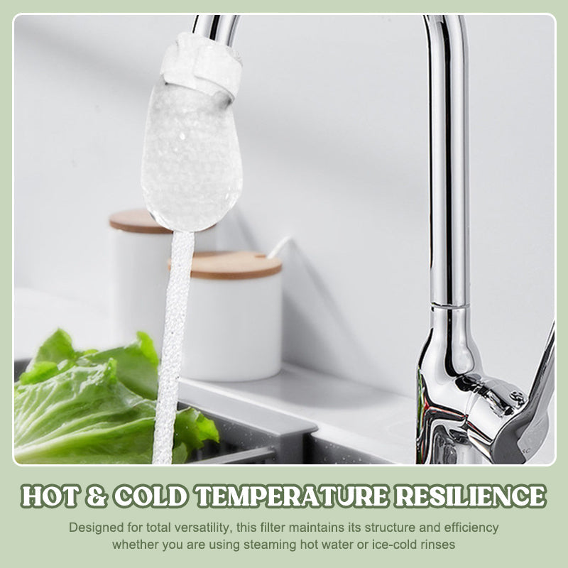 🚰 Extra-Thick Splash-Proof Faucet Filter Cotton: Visible Protection for Every Drop