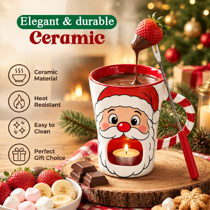 🍫 Chokladfondue-mugg med julmotiv