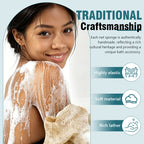 Back Exfoliating Bath Scrubber Long Strip with Rope Bath Towel High Elasticity Sauna Towel