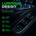 Car Window Lift Switch Luminous Stickers - Colorful Night Glow Warning Button Decal