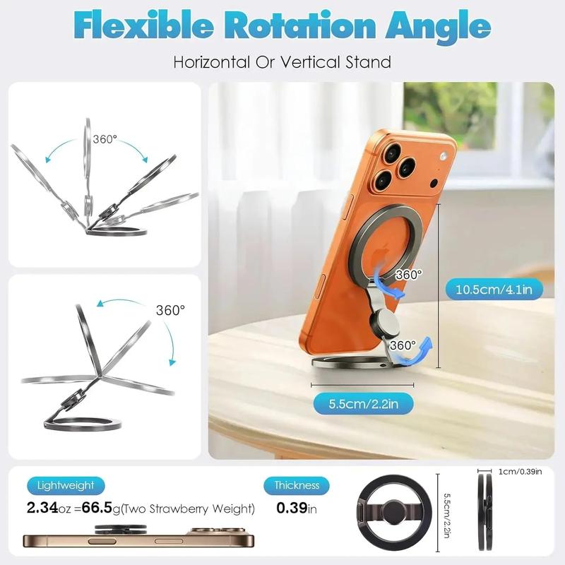 Foldable Magnetic Ring Phone Mount