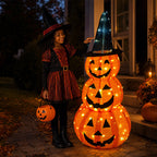 Halloween Light-Up Pumpkin Tower