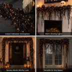 🎃 Spooky Chic: Halloween Fireplace Decor Set 👻