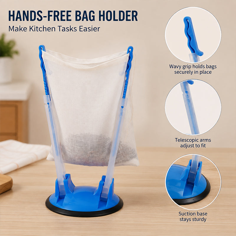 🌿 Foldable Bag Holder Stand for Everyday Kitchen Use