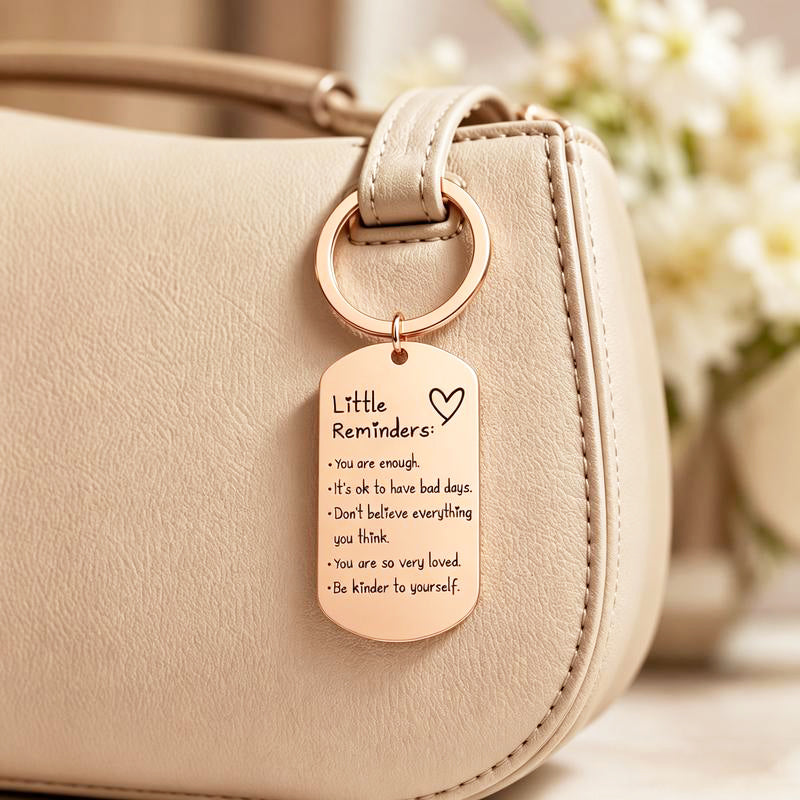 Little Reminders Engraved Keychain