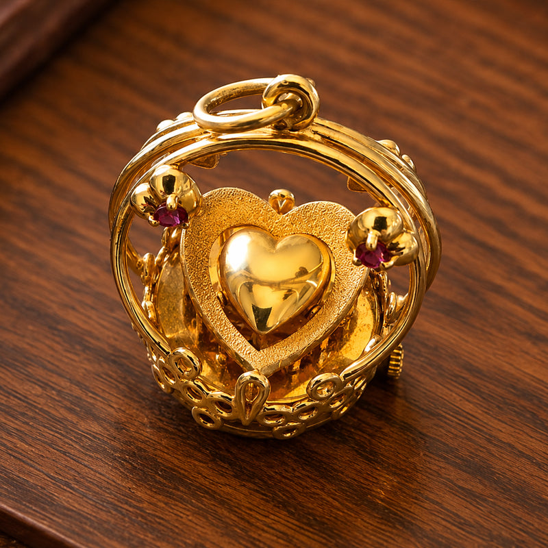 Romantic Mechanical Heart Pendant | Unique Love Gift Necklace For Couples