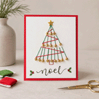 🎄🧵 Skapa din egen julhälsning – DIY-kit för vackra julkort med trådkonst! ✨🎁