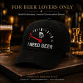 🍺 'JAG BEHÖVER ÖL' broderad basebollkeps – Unisex minneskeps 🧢