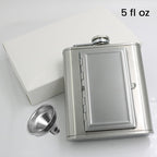 2-in-1 Hip Flask & Cigarette Case Integrated Design