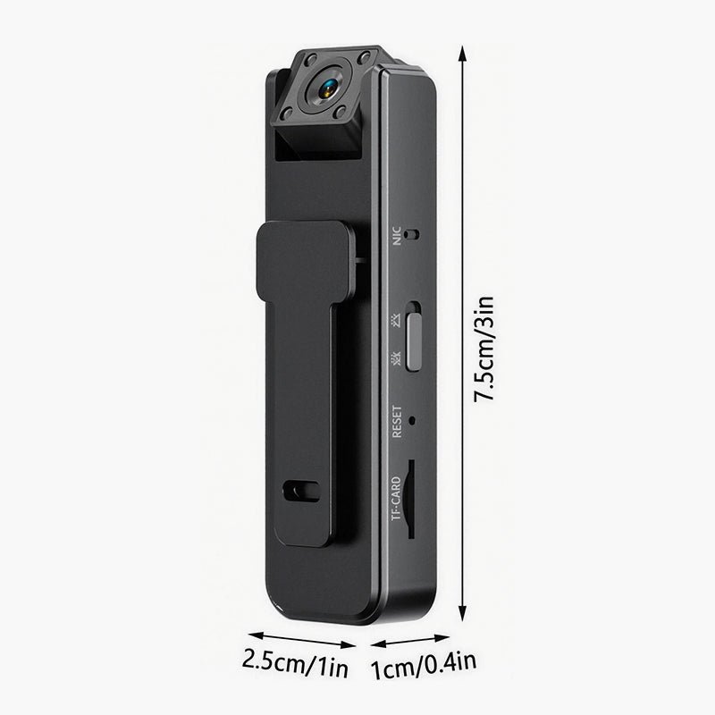 A9 Pocket Clip Camera HD 1080P Portable Meeting Recorder Sports Camera