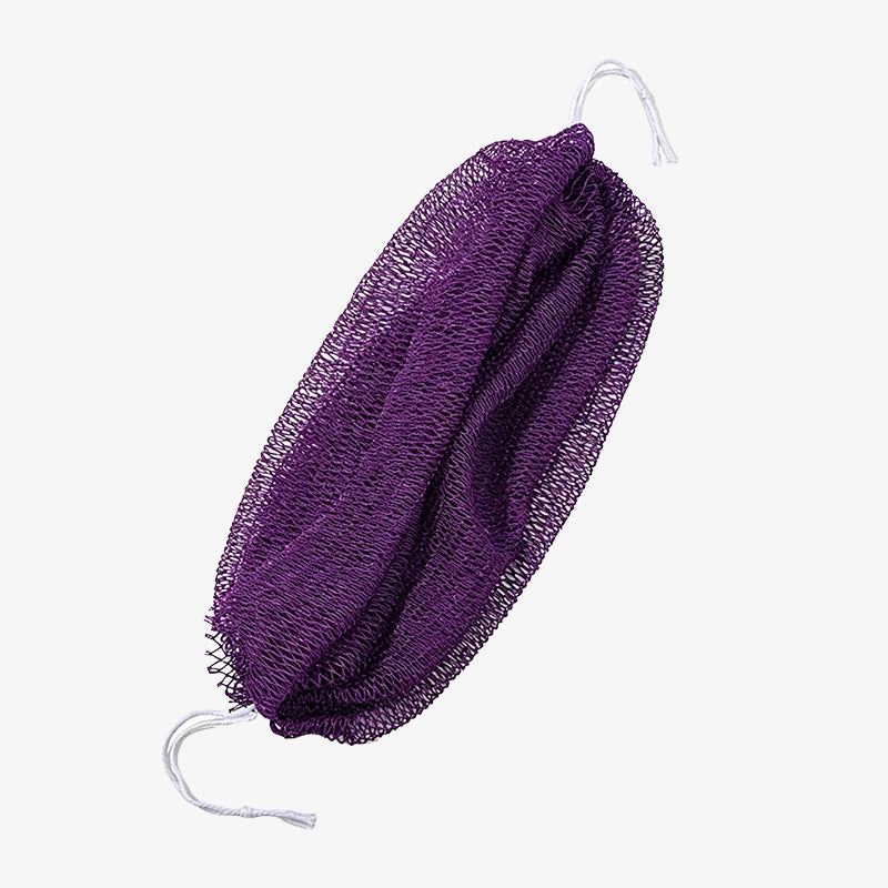 Back Exfoliating Bath Scrubber Long Strip with Rope Bath Towel High Elasticity Sauna Towel