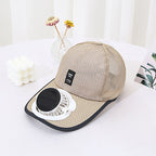 Ultralight UV Protection Baseball Cap with Solar Fan