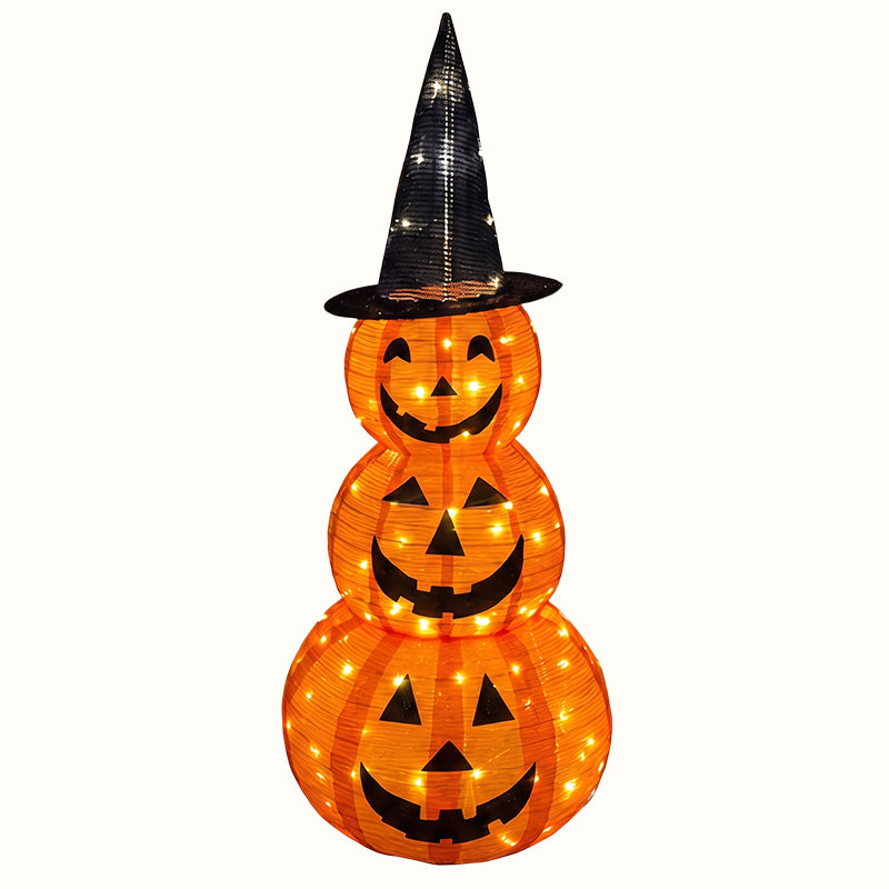 Halloween Light-Up Pumpkin Tower