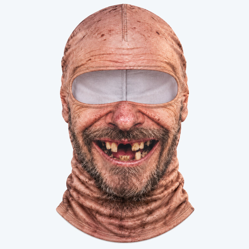 Rolig realistisk skidmask – Humoristisk vintermask för utomhusaktiviteter och fester