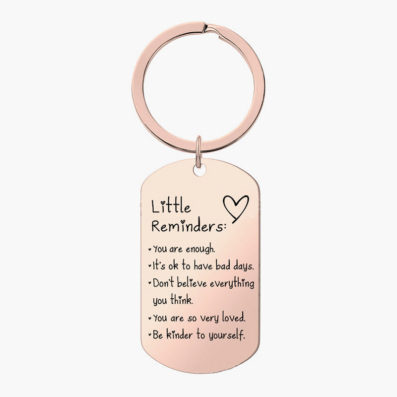Little Reminders Engraved Keychain