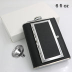 2-in-1 Hip Flask & Cigarette Case Integrated Design